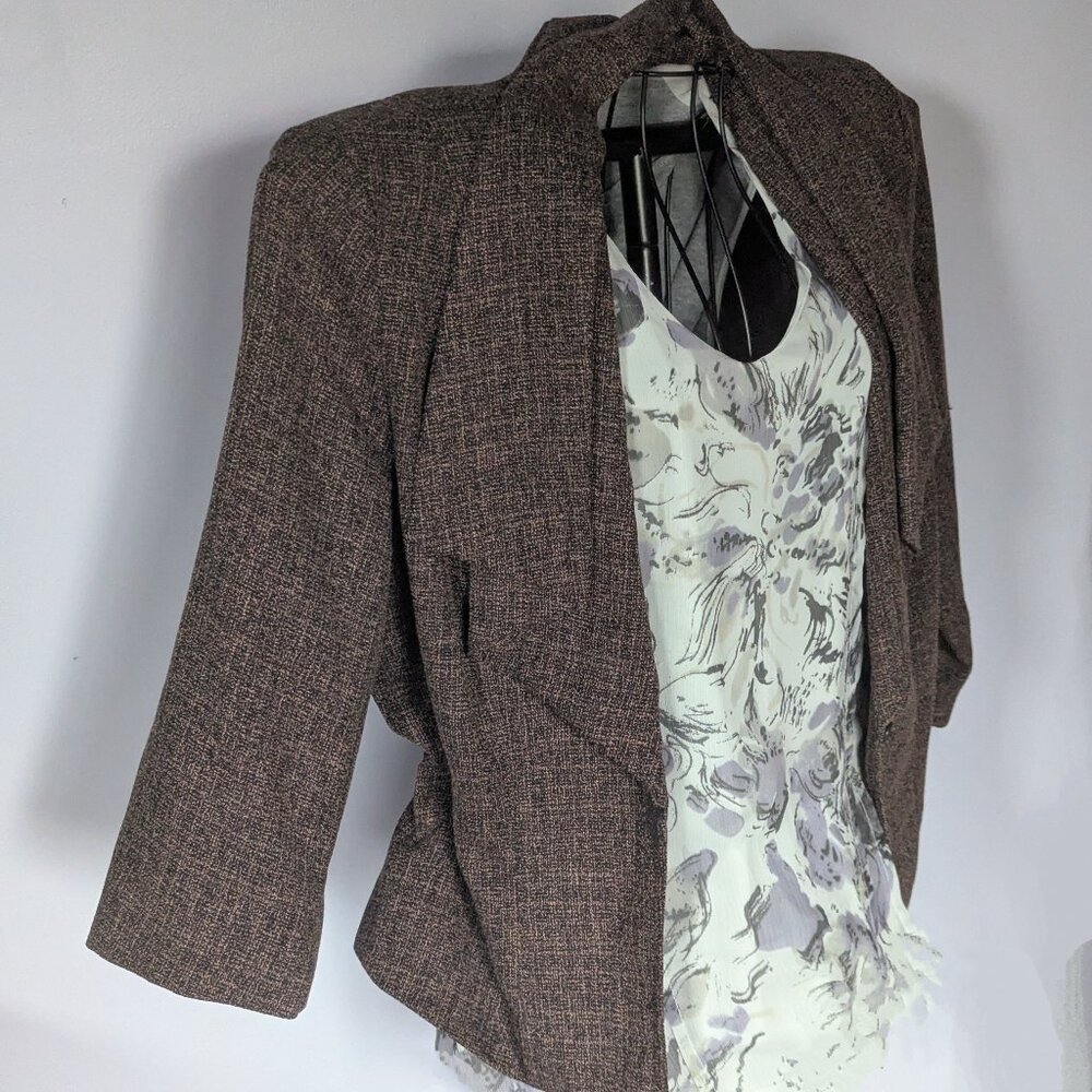 Brown Tweed Blazer – Sz Med